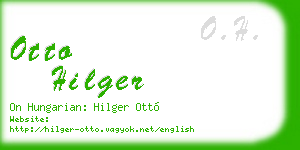 otto hilger business card